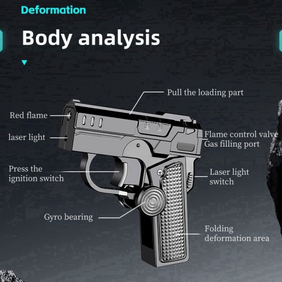 Multifunktionales, faltbares, winddichtes Feuerzeug