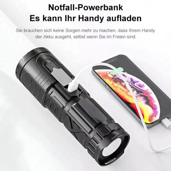  Weie Laser-Teleskop-Zoom-Taschenlampe