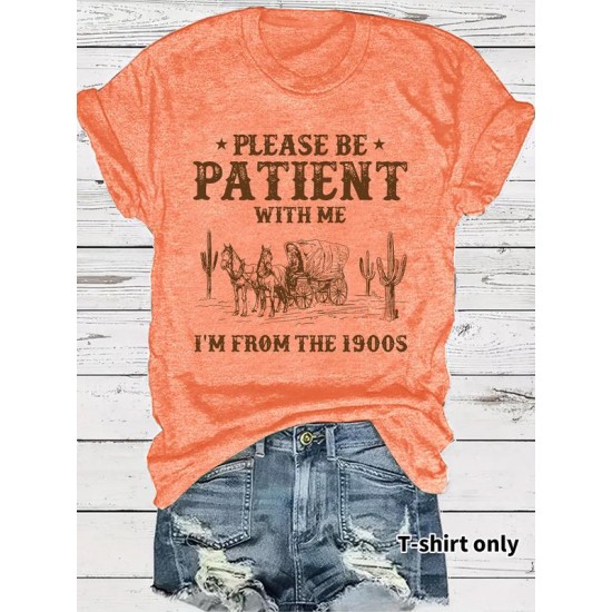 I'M From 1900S Vintage monogrammiert Rundhalsausschnitt Damen-T-Shirt