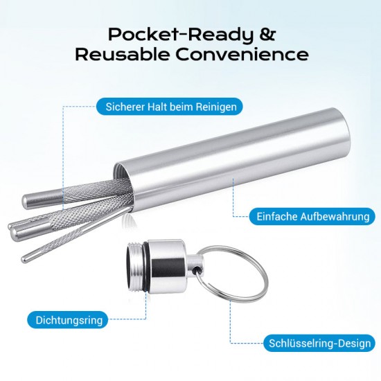  Edelstahl Zahnstocher Set | Hygienisch & Langlebig 