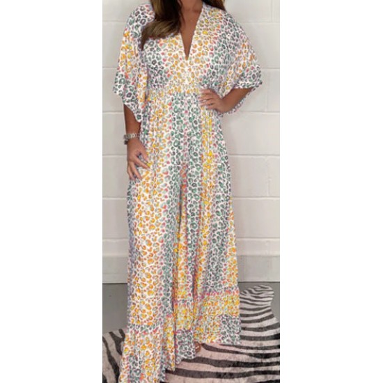 49 % RABATT2024 NEUES STYLE-Kleid mit V-Ausschnitt und Leopardenmuster Erhalten Sie 2 kostenlose Lieferungen