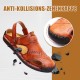 Bis zu 49 % Rabatt!Groe Gre Weiches Leder Mnner Atmungsaktive Outdoor-Sandalen
