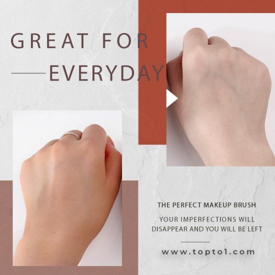 Hochdichter, nahtloser Foundation-Pinsel