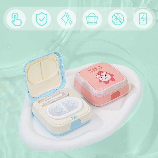 Tragbarer Ultraschall-Kontaktlinsenreiniger