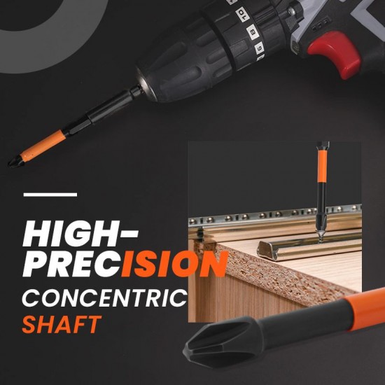 Pousbo Magnetic Cross Impact Screwdriver Bits Set