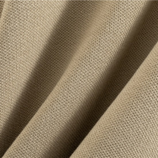 Damen-Zweiteiler aus Pullover mit Knpfen und Hose mit weitem Bein