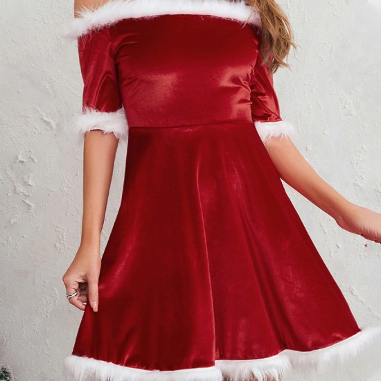 Trgerloses Fleece-Weihnachtskleid