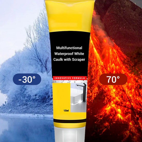 Begrenzte Zeit 50% RabattMultifunktionale wasserdichte weie Dichtungsmasse mit Schaber