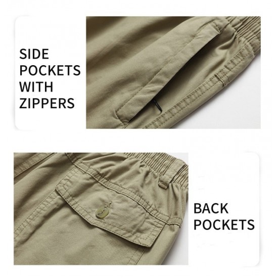 Strapazierfhige Ultra Comfort Loose Fit Hose mit mehreren Taschen