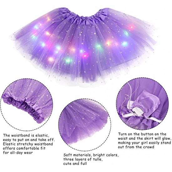Heier Verkauf 50 % RabattMagischer & leuchtender LED-Tutu-Rock