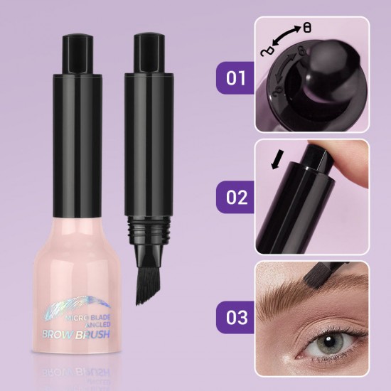 Super dick Abgewinkelter Pinsel & Dip Flüssiger Augenbrauenstift