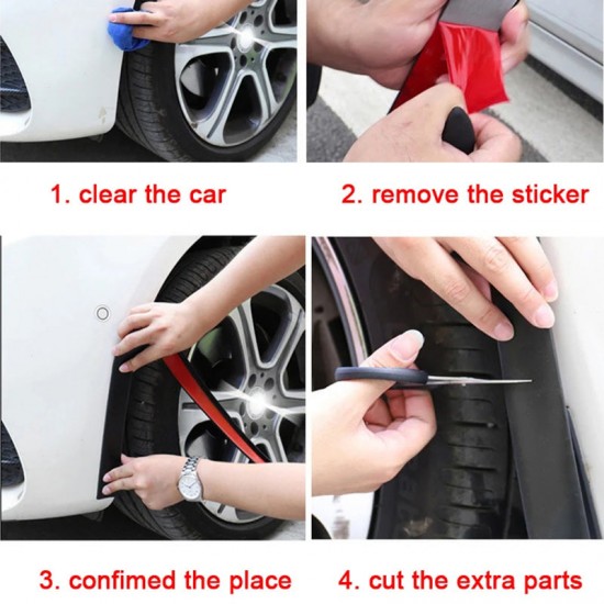 Universelle Kotflügelverbreiterungen aus Gummi für Autos