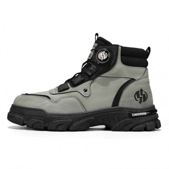 Zeitlich begrenztes SonderangebotArbeitsschuhe für Herren im Freien mit drehbarer Schnalle (wasserdicht, rutschfest, bequem und atmungsaktiv)