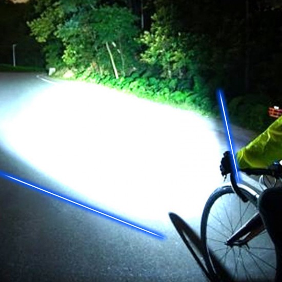 Wasserdichtes, wiederaufladbares LED-Fahrradlicht mit Clip