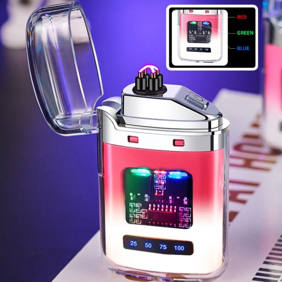 Wiederaufladbares, windfestes Feuerzeug mit Digitalanzeige und Pulsfunktion